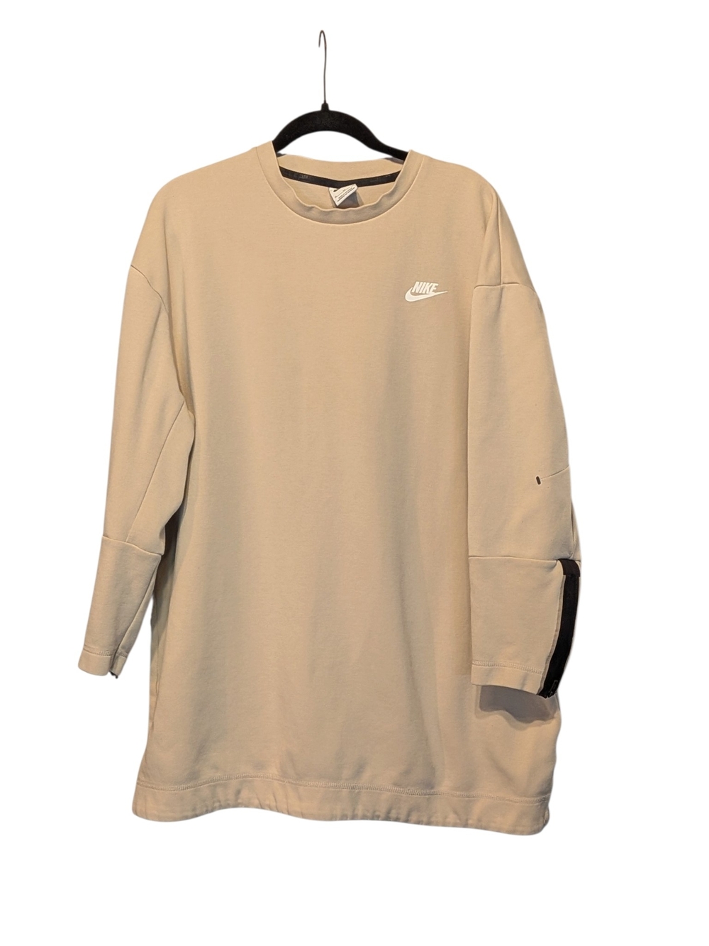 Nike Beige Crewneck Sweatshirt - Women's Oversized Pullover
